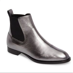 New Rag and Bone Mason Silver Chelsea Boots Size 37